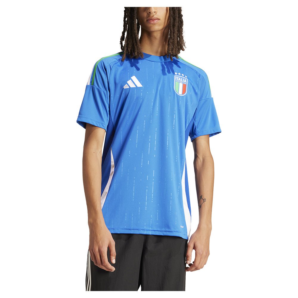 Adidas Italy 23/24 Home Short Sleeve T-shirt Blau S von Adidas