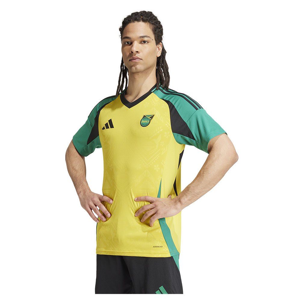 Adidas Jamaica 24/25 Home Short Sleeve T-shirt Gelb M von Adidas