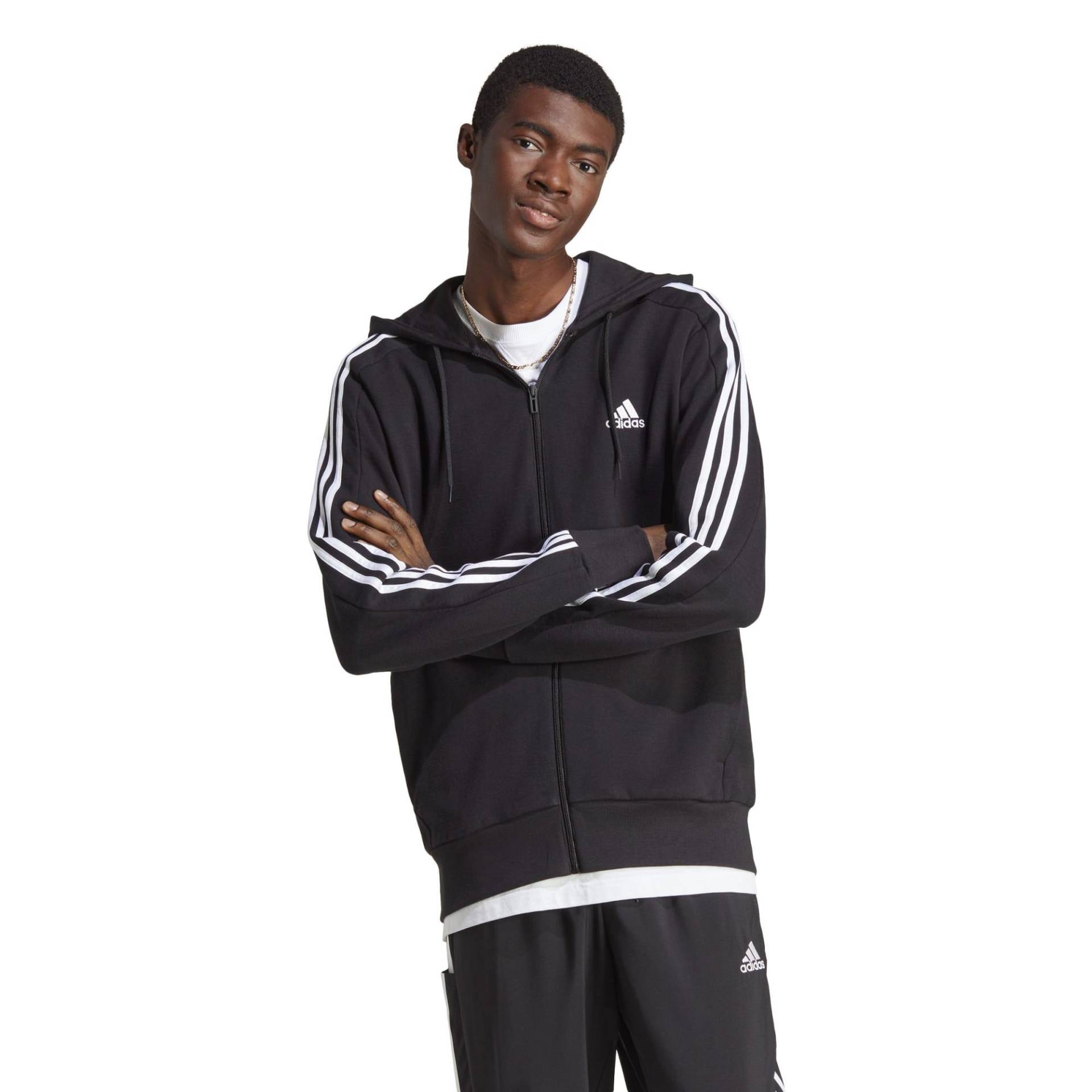 Adidas Kapuzenpullover Herren - 3S schwarz von Adidas