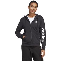 Adidas Linear French Terry Full Zip Sweatjacke Damen Schwarz - M von Adidas