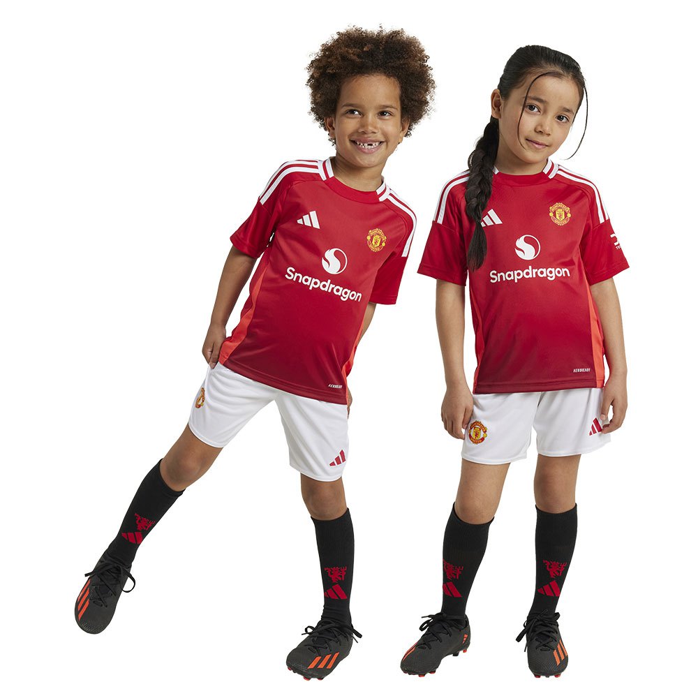 Adidas Manchester United 24/25 Home Junior Set Rot 24 Months-3 Years von Adidas