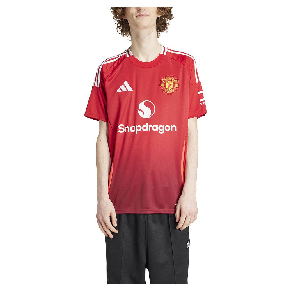 Adidas Manchester United 24/25 Home Short Sleeve T-shirt Rot XS von Adidas