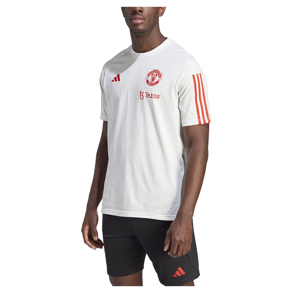 Adidas Manchester United Fc 23/24 Tiro Short Sleeve T-shirt Training Weiß S von Adidas