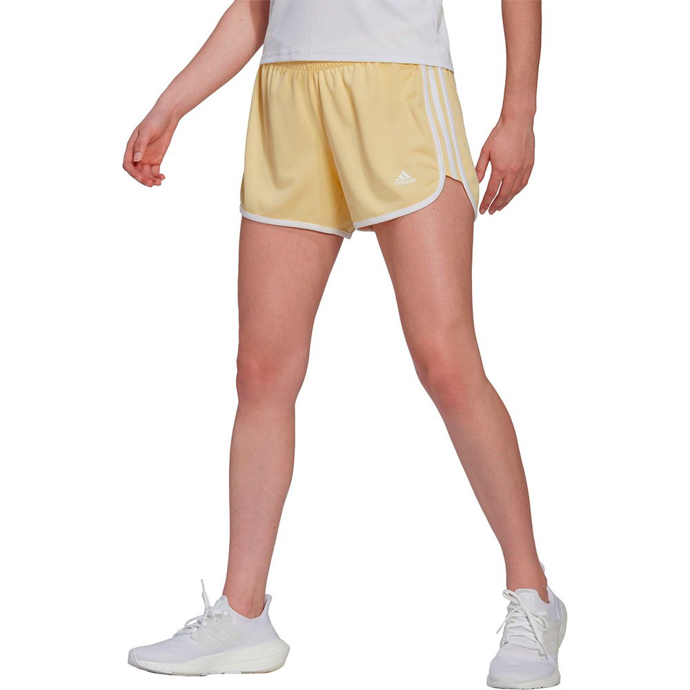 Adidas Marathon 20 Cooler 4´´ Shorts Gelb M Frau von Adidas