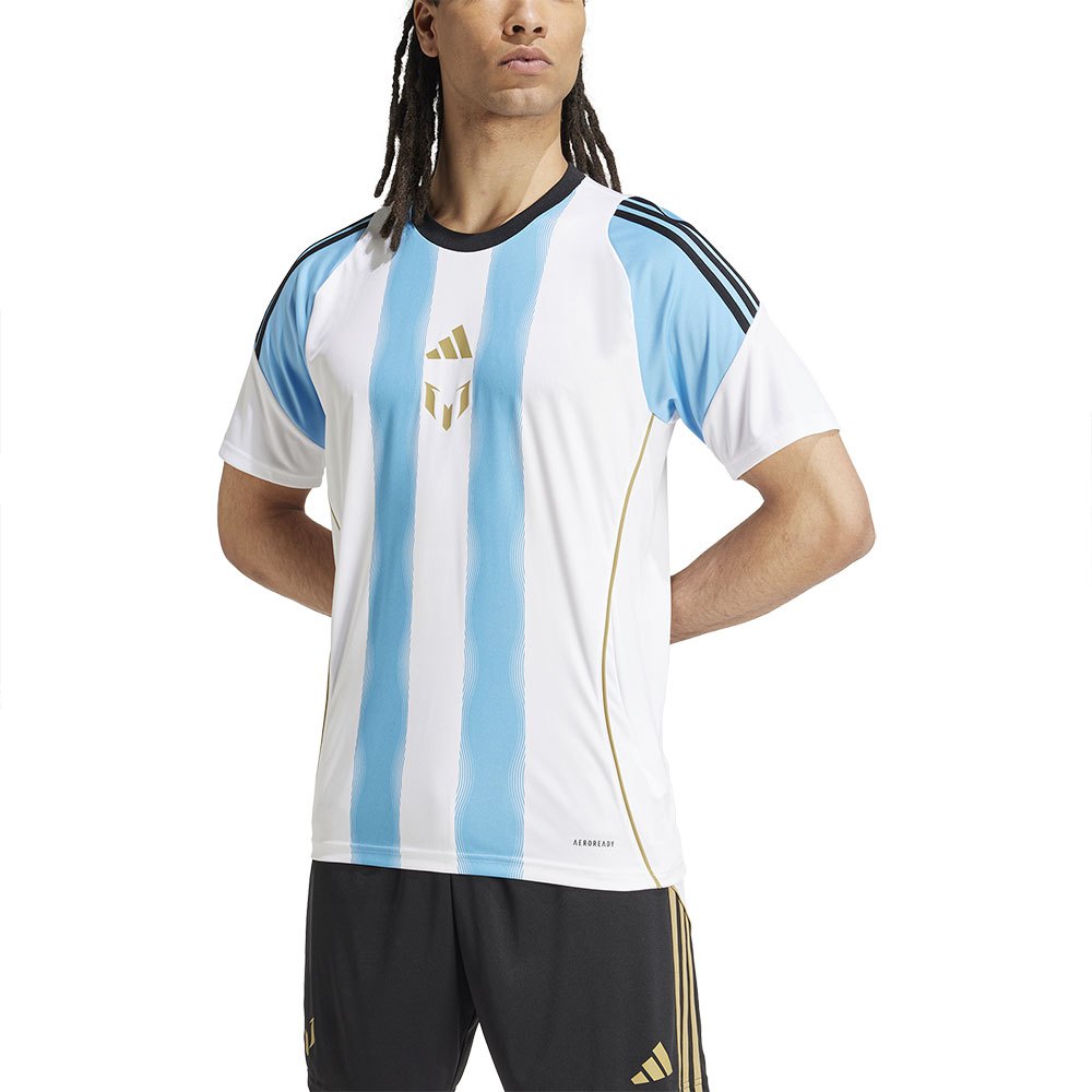 Adidas Messi Training Short Sleeve T-shirt Blau M Mann von Adidas