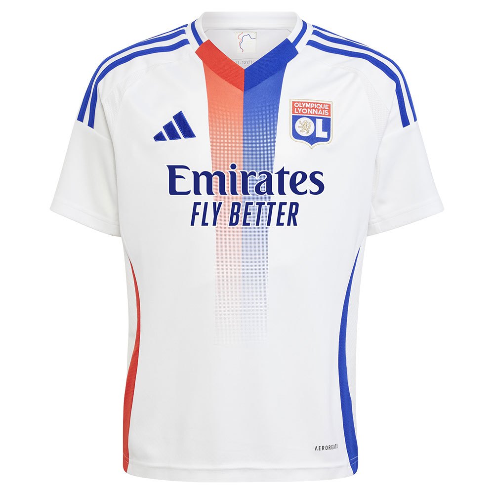 Adidas Olympique Lyon 24/25 Home Junior Short Sleeve T-shirt Weiß 9-10 Years von Adidas