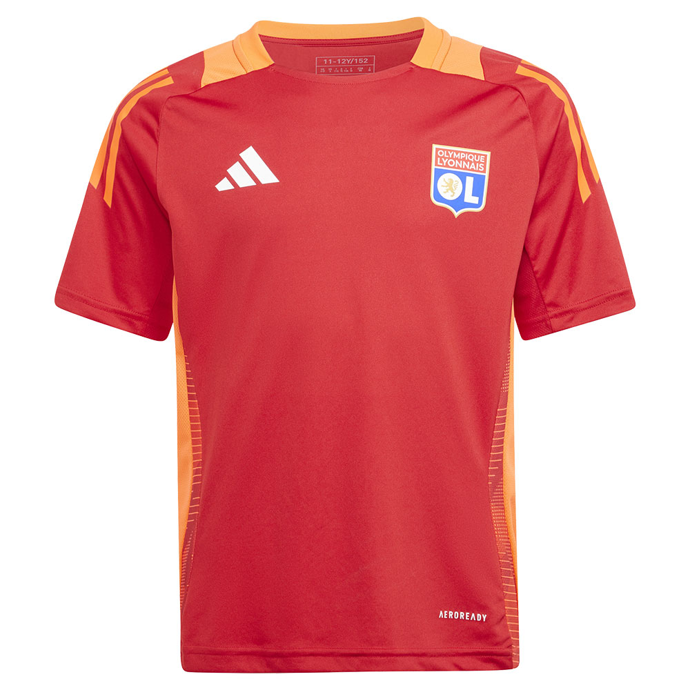 Adidas Olympique Lyon 24/25 Tiro Junior Training Short Sleeve T-shirt Rot 11-12 Years von Adidas