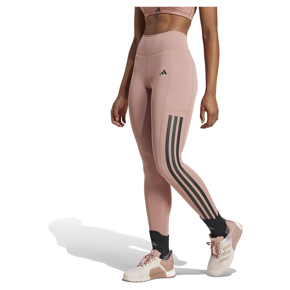 Adidas Optime 3 Stripes Full Length Leggings Beige M Frau Adidas Optime 3 Stripes Full Length Leggings Beige M Frau von Adidas