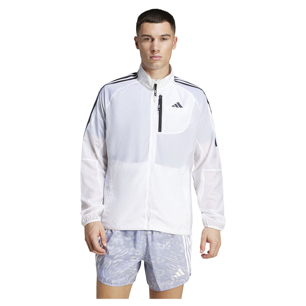 Adidas Own The Run 3 Stripes Packable Jacket Weiß L Mann von Adidas