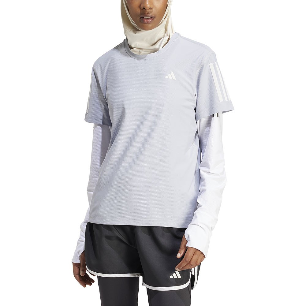 Adidas Own The Run Base Short Sleeve T-shirt Weiß XL Frau von Adidas