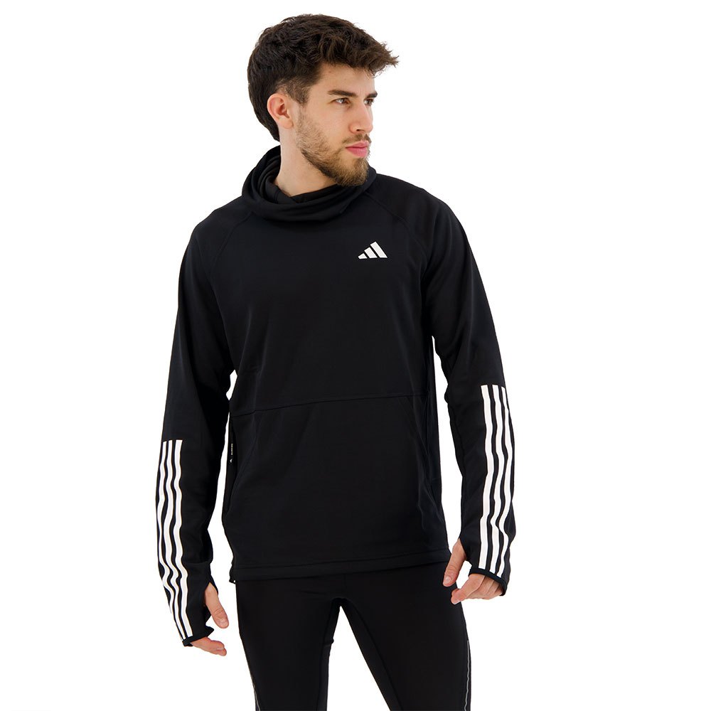 Adidas Own The Run Excite 3 Stripes Hoodie Schwarz S / Regular Mann Adidas Own The Run Excite 3 Stripes Hoodie Schwarz S / Regular Mann von Adidas