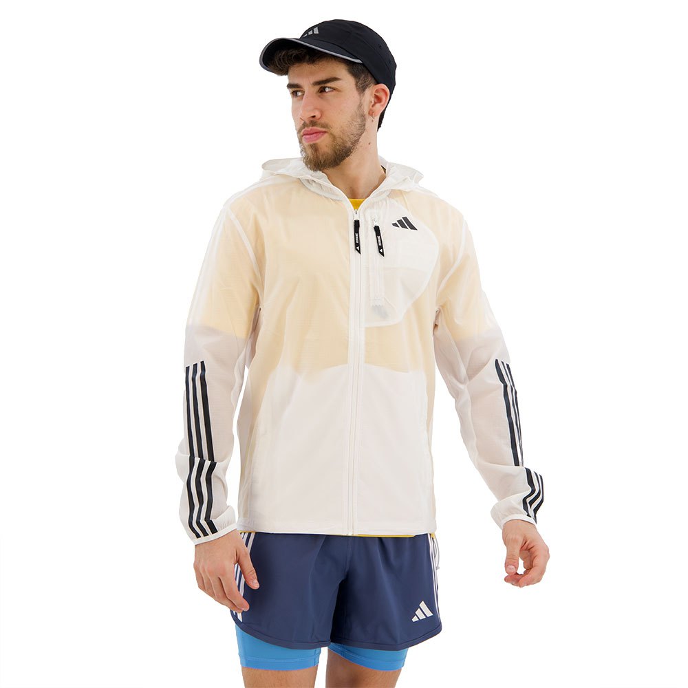 Adidas Own The Run Excite 3 Stripes Jacket Weiß XL / Regular Mann von Adidas