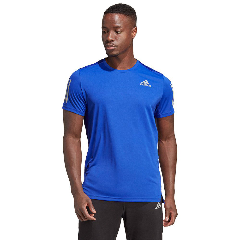 Adidas Own The Run Short Sleeve T-shirt Blau S / Regular Mann von Adidas