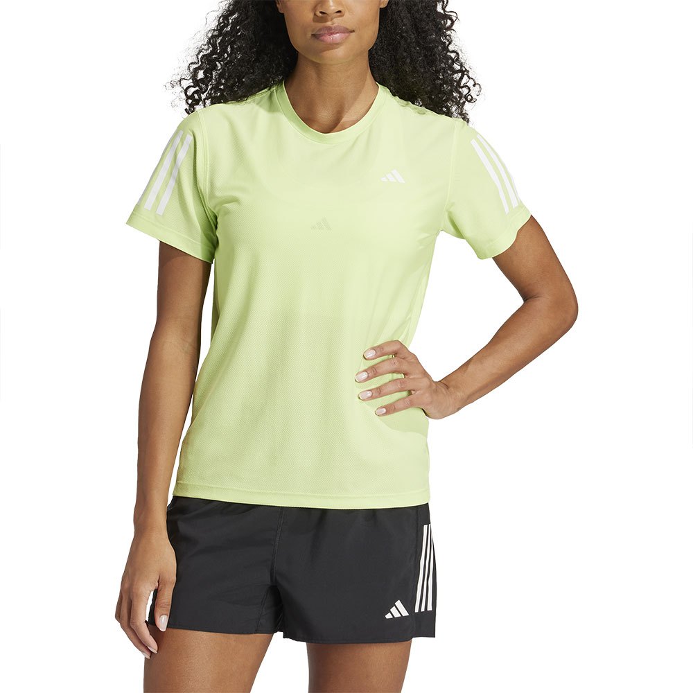 Adidas Own The Run Short Sleeve T-shirt Gelb XL Frau von Adidas