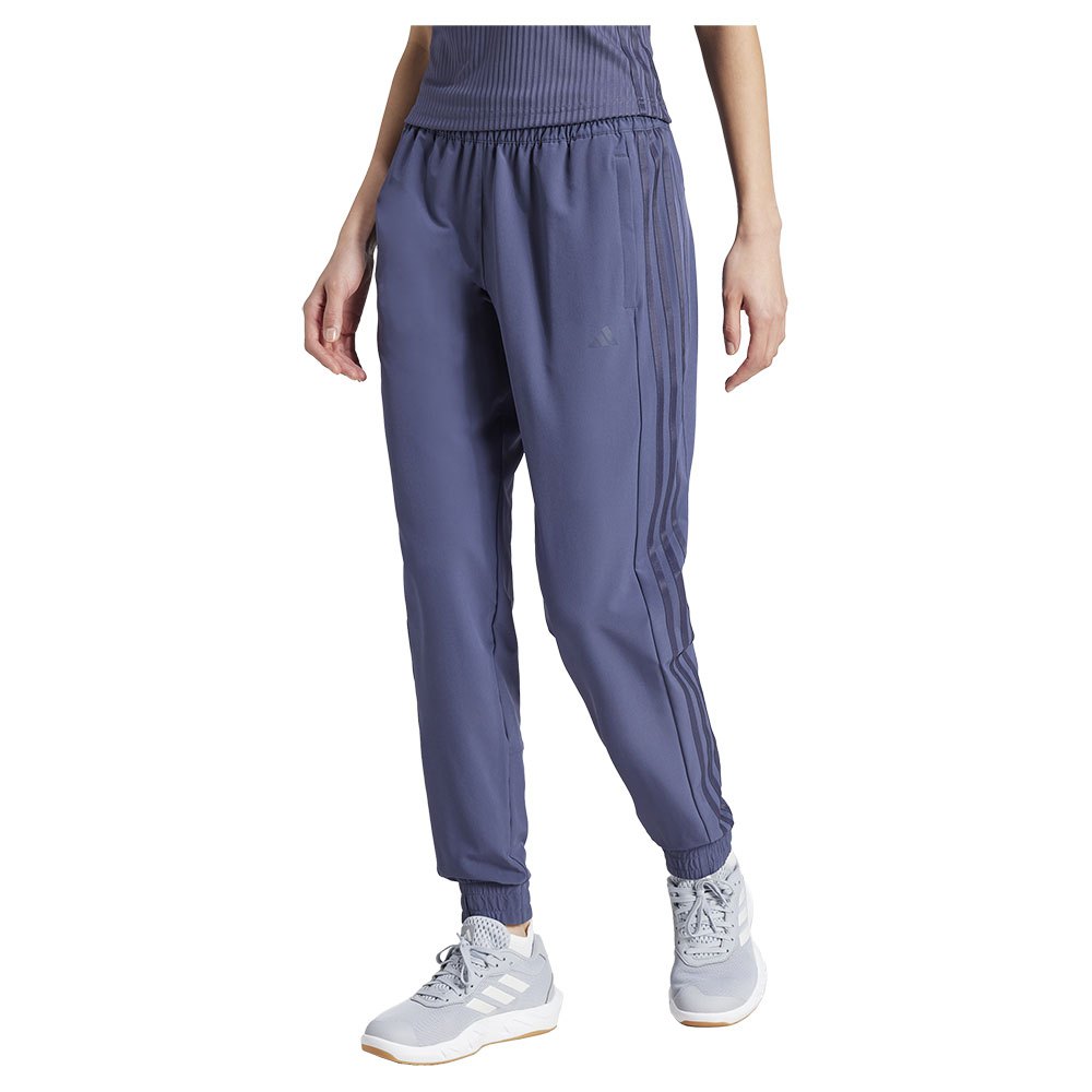 Adidas Pacer All Gym 3 Stripes Woven Joggers Blau S Frau von Adidas