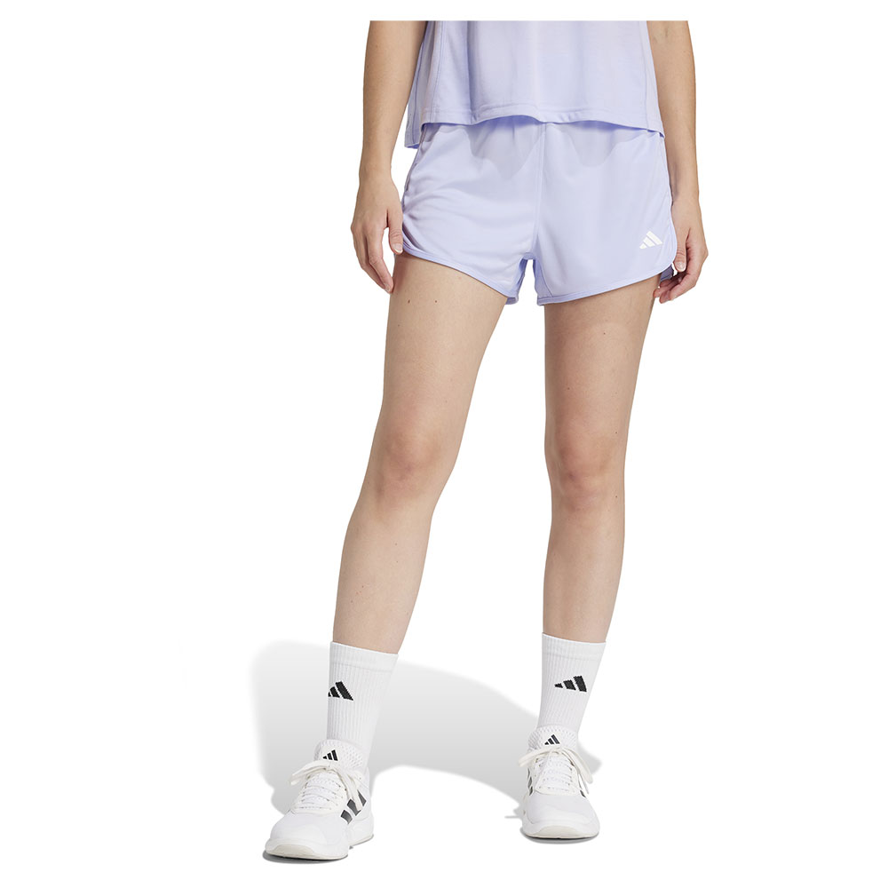 Adidas Pacer Essentials Knit High Rise 5´´ Shorts Lila XS Frau von Adidas