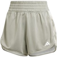 Adidas Pacer Flower Knit Shorts Damen Salbei - S von Adidas