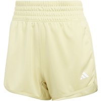 Adidas Pacer Knit High Shorts Damen Gelb - M von Adidas