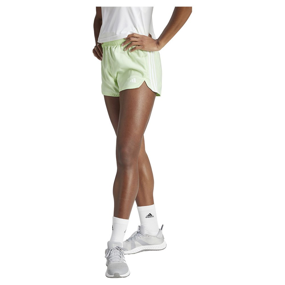 Adidas Pacer Woven High 3´´ Shorts Grün M Frau von Adidas