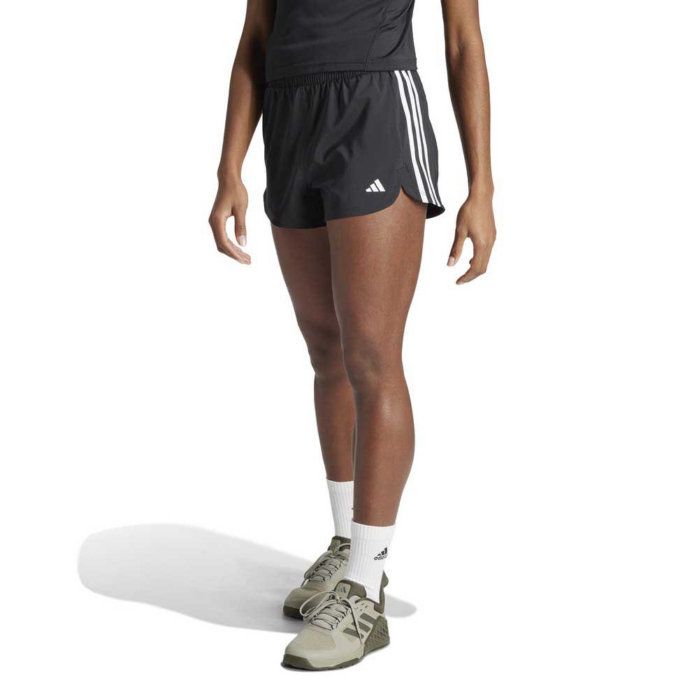 Adidas Pacer Woven High 5´´ Shorts Schwarz S Frau von Adidas