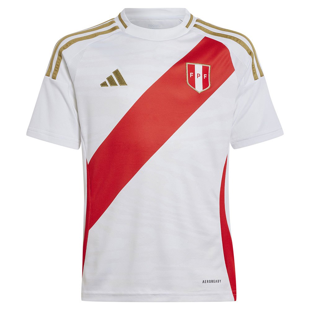 Adidas Peru 23/24 Home Junior Short Sleeve T-shirt Weiß 15-16 Years von Adidas