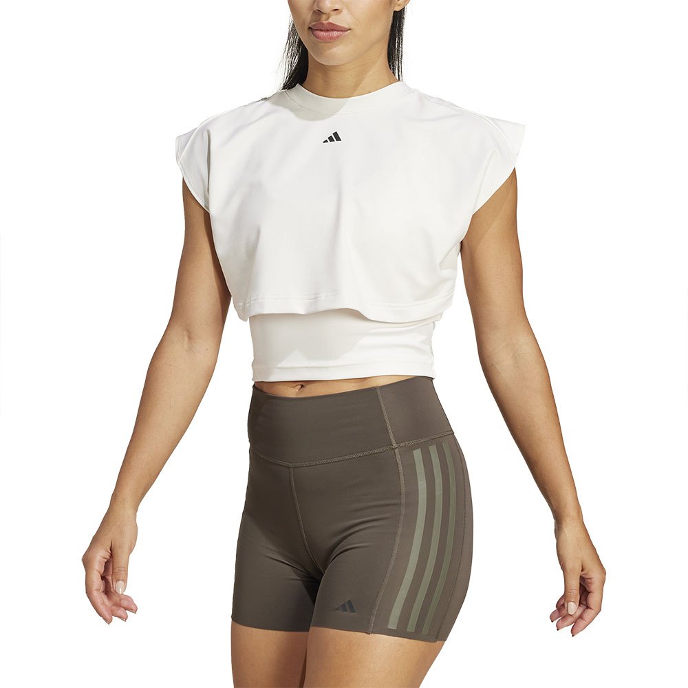 Adidas Power Boxy French Terry 3 Stripes Short Sleeve T-shirt Weiß XL Frau Adidas Power Boxy French Terry 3 Stripes Short Sleeve T-shirt Weiß XL Frau von Adidas