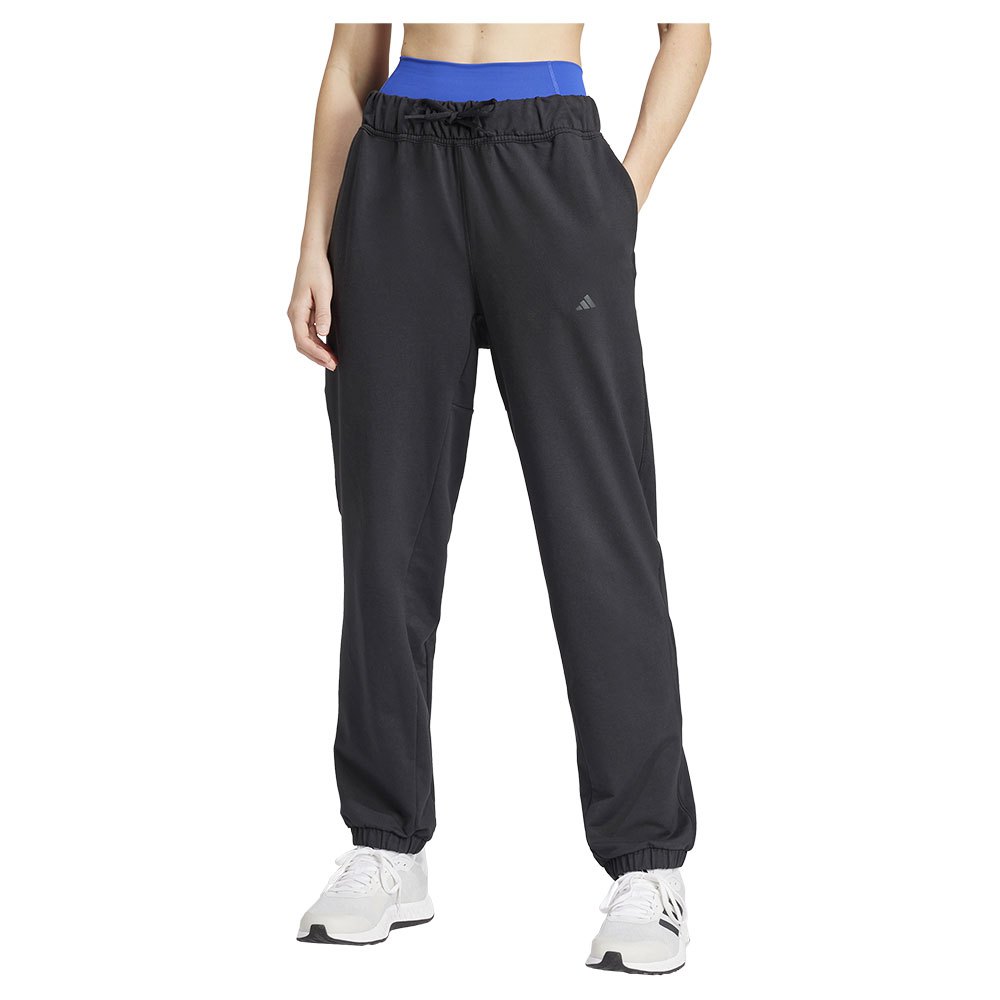 Adidas Power Loose Fit French Terry Joggers Schwarz M Frau von Adidas