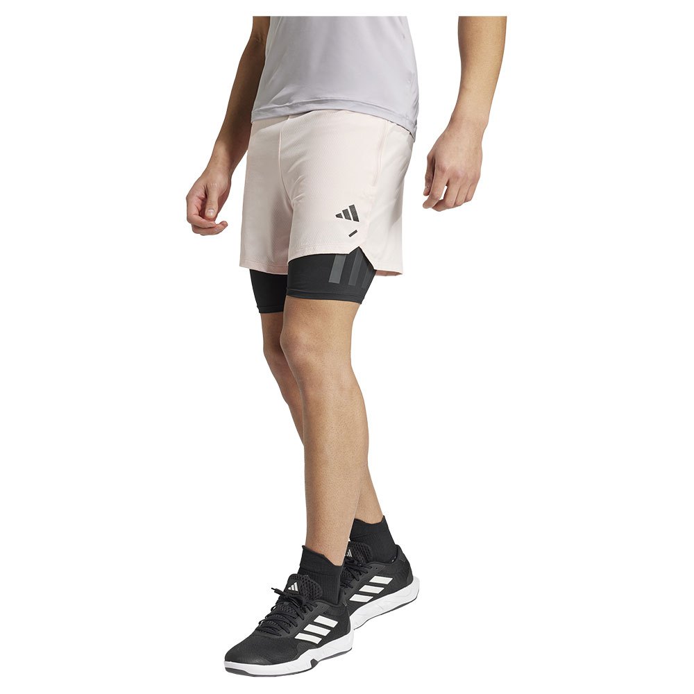 Adidas Power Workout 2in1 5´´ Shorts Weiß XL Mann von Adidas