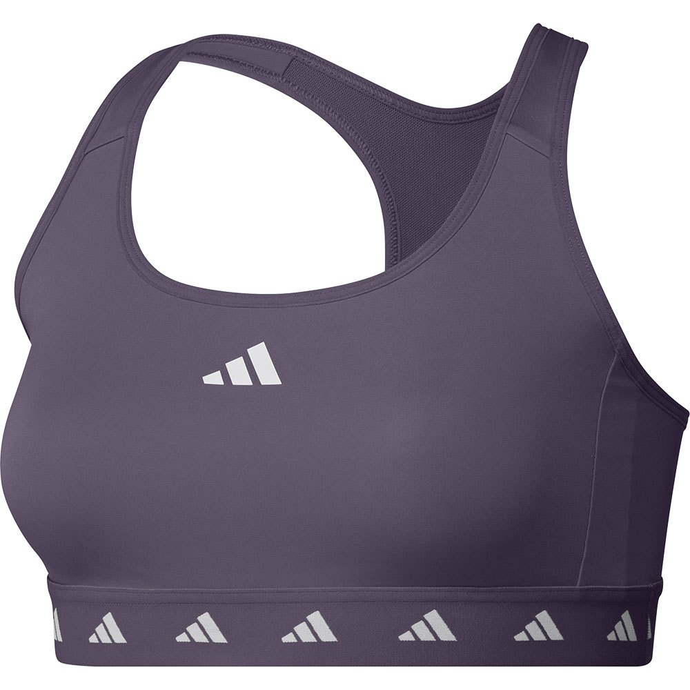 Adidas Powerreact Techfit Sports Bra Medium Support Lila L / AC Frau von Adidas