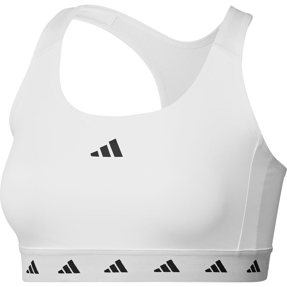 Adidas Powerreact Techfit Medium Impact Sports Bra Weiß M / AC Frau von Adidas