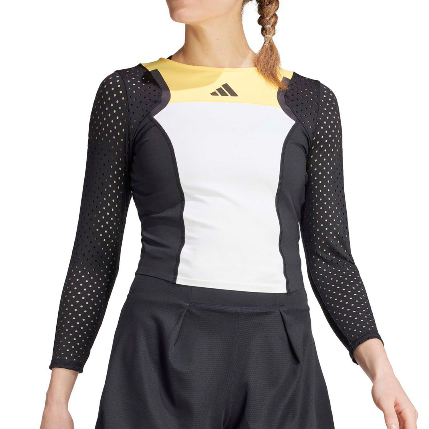 Adidas Pro Long Sleeve T-shirt Weiß,Schwarz S Frau Adidas Pro Long Sleeve T-shirt Weiß,Schwarz S Frau von Adidas