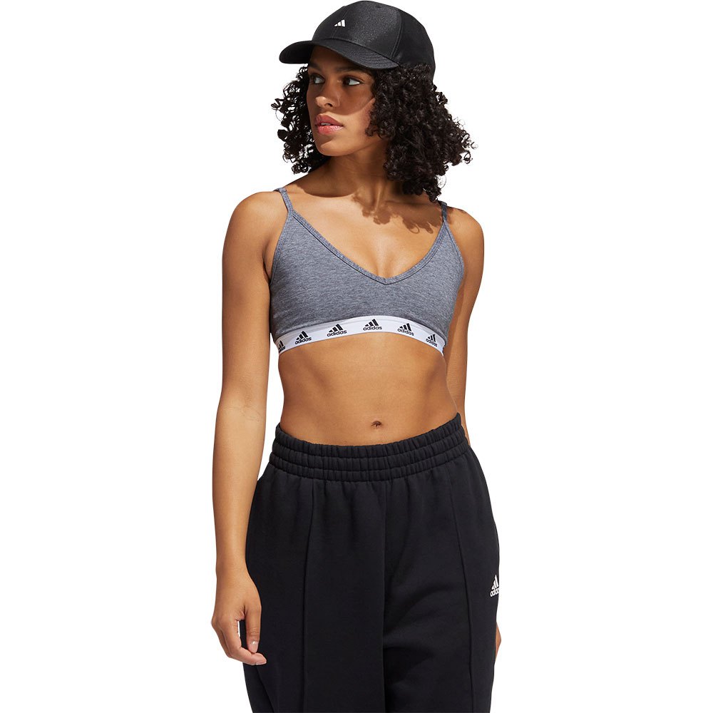 Adidas Pureb Sports Bra Grau S / AC Frau von Adidas