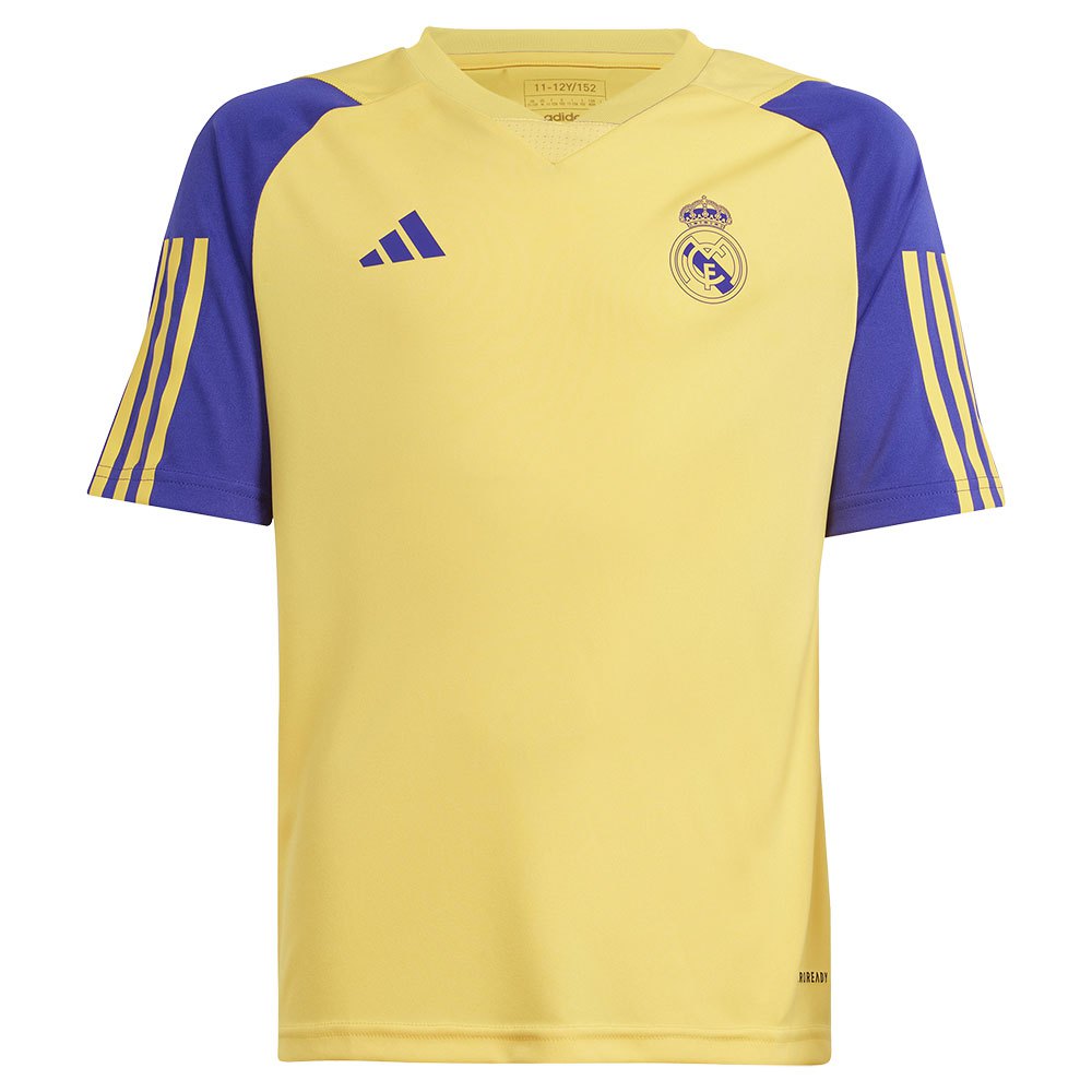 Adidas Real Madrid 23/24 Junior Short Sleeve T-shirt Training Gelb 7-8 Years von Adidas