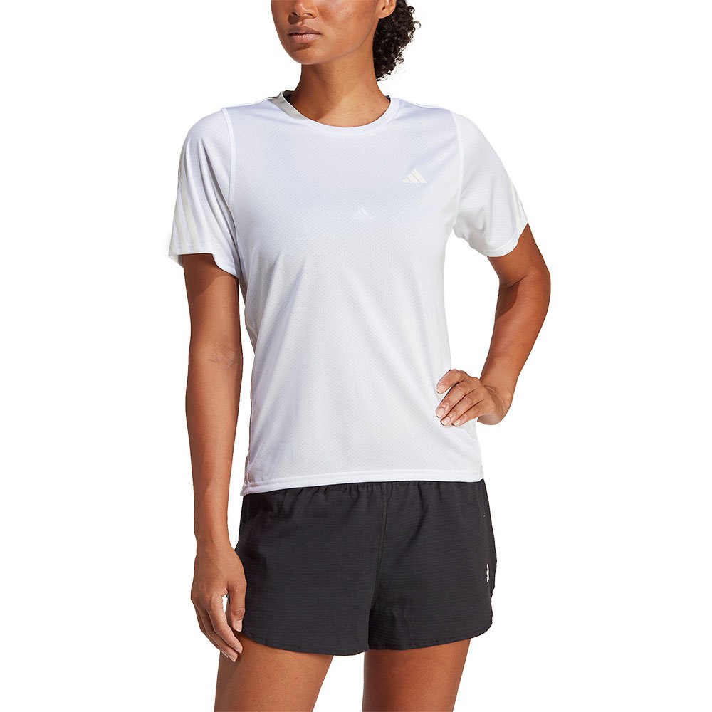 Adidas Run Icons 3s Lo Ca Short Sleeve T-shirt Weiß L Frau von Adidas