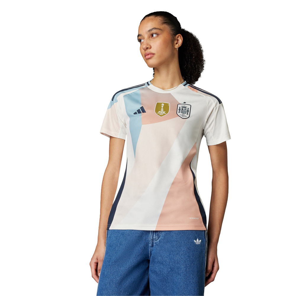 Adidas Spain 24/25 Away Woman Short Sleeve T-shirt Weiß S Adidas Spain 24/25 Away Woman Short Sleeve T-shirt Weiß S von Adidas
