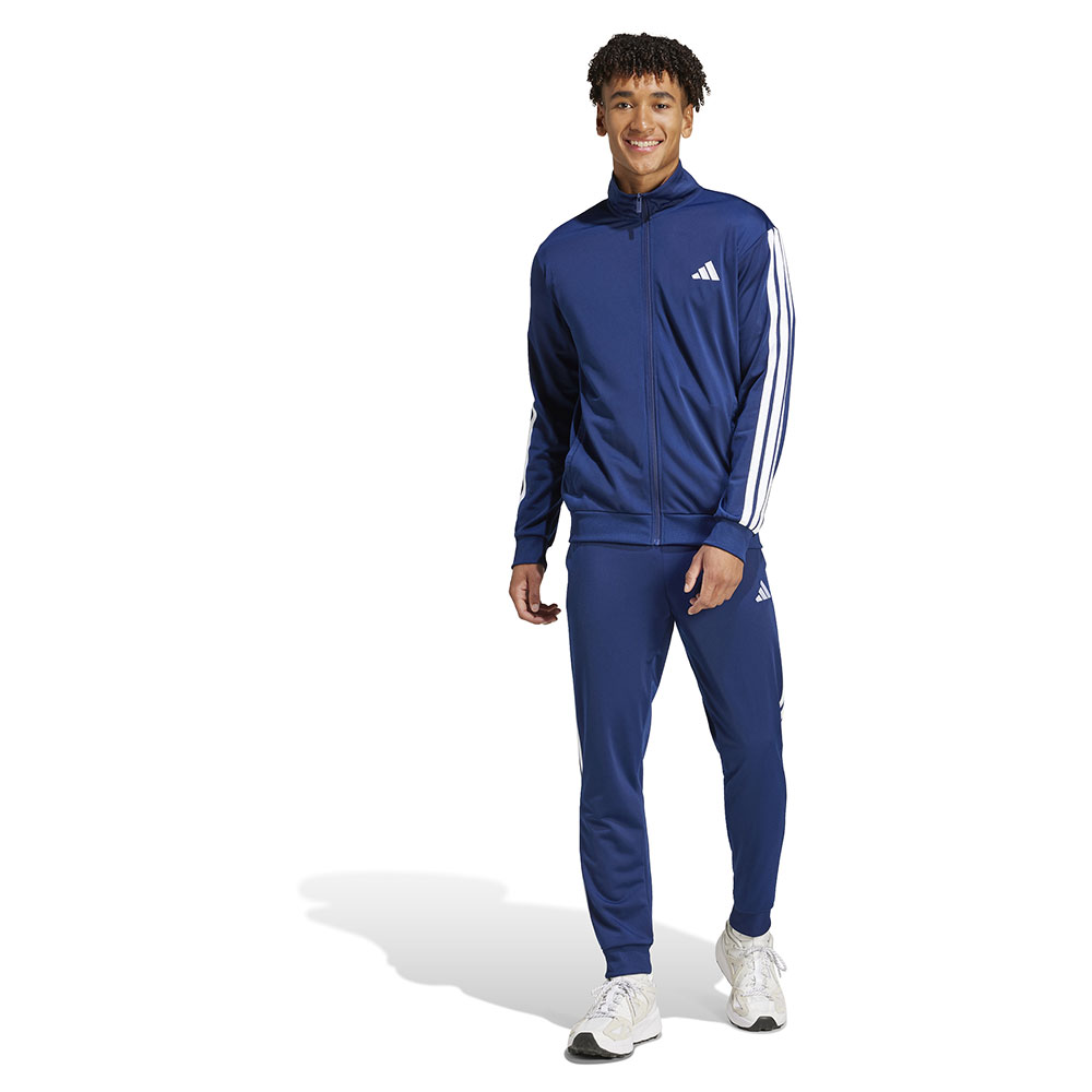 Adidas Sportswear Basic 3 Stripes Tricot Tracksuit Blau XS / Regular Mann Adidas Sportswear Basic 3 Stripes Tricot Tracksuit Blau XS / Regular Mann von Adidas