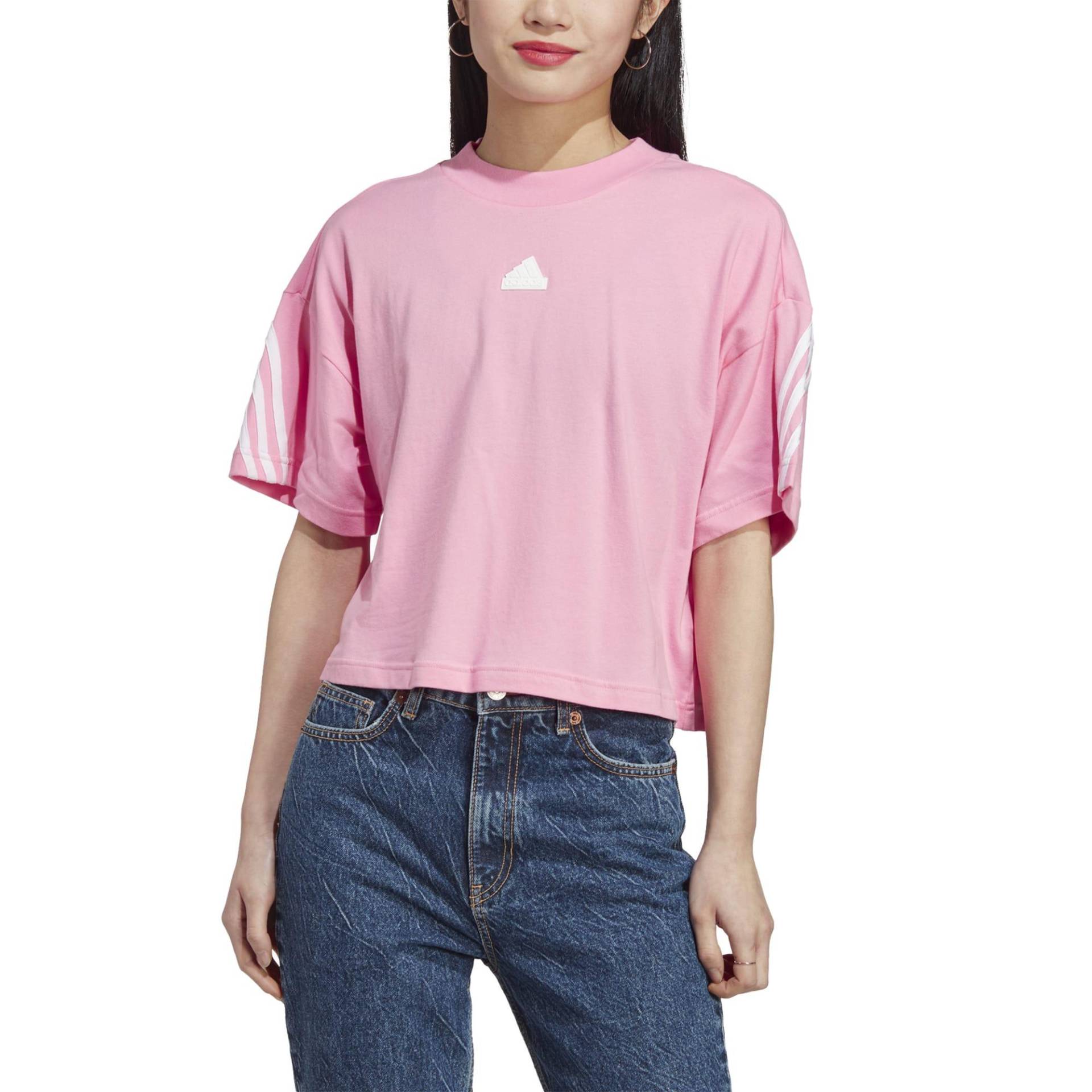 Adidas T-Shirt Damen - 3S rosa von Adidas