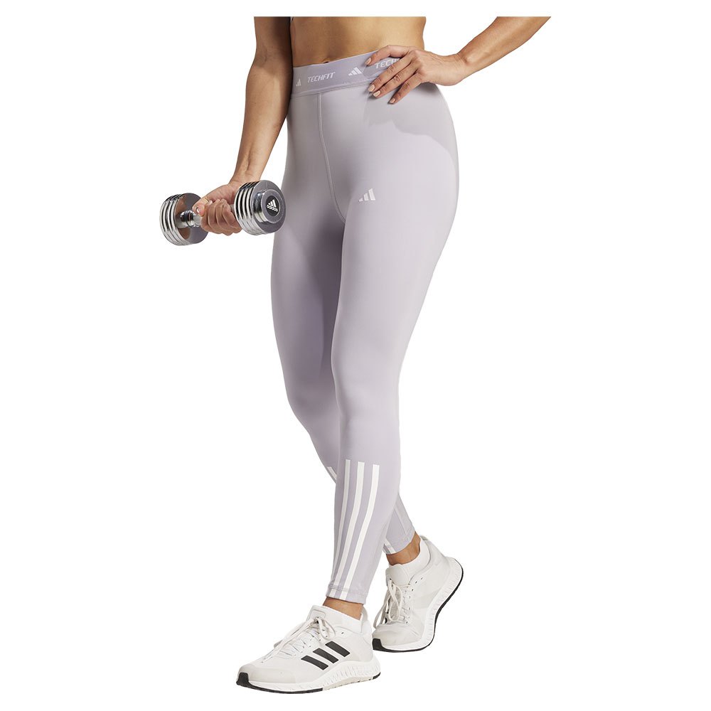 Adidas Techfit 3 Stripes 7/8 Leggings Grau XL Frau von Adidas