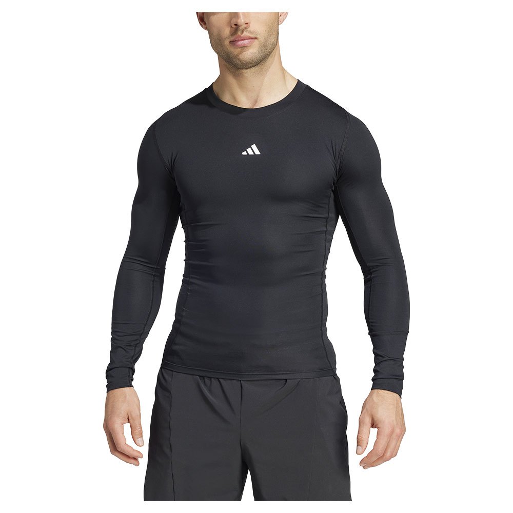 Adidas Techfit Compression Long Sleeve T-shirt Schwarz L / Regular Mann von Adidas