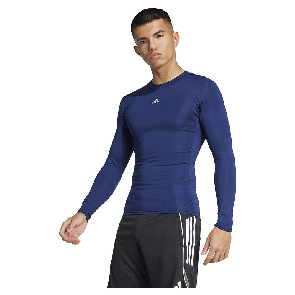 Adidas Techfit Long Sleeve T-shirt Blau 2XL / Regular Mann von Adidas