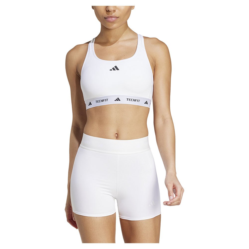 Adidas Techfit Medium Sports Bra Medium Support Weiß XL / CD Frau von Adidas