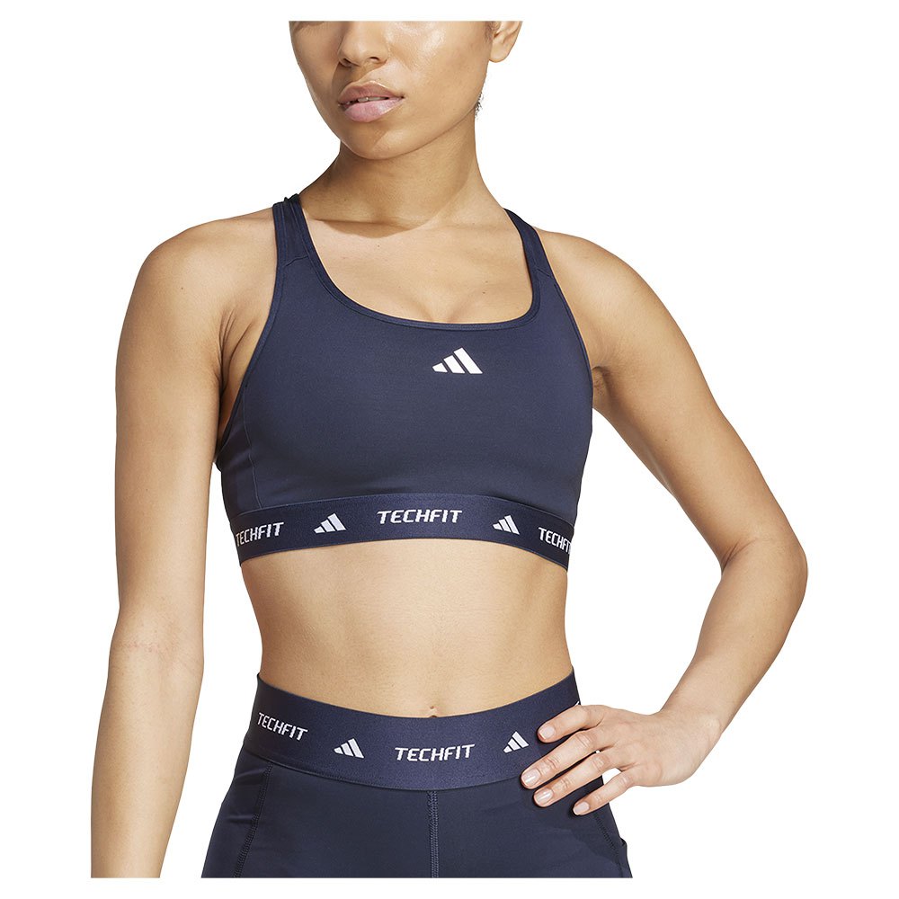 Adidas Techfit Sports Bra Grau L Frau von Adidas