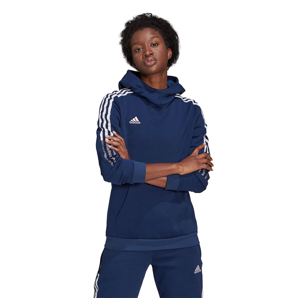 Adidas Tiro 21 Hoodie Blau XS / Regular Frau Adidas Tiro 21 Hoodie Blau XS / Regular Frau von Adidas