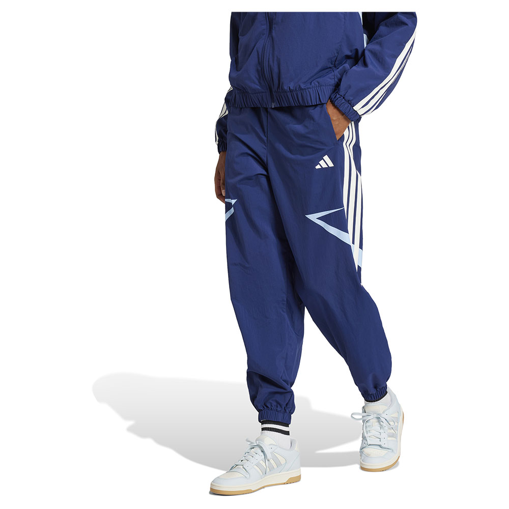 Adidas Tiro Cut 3 Stripes Color Block Cuffed Tracksuit Pants Blau XL Frau von Adidas