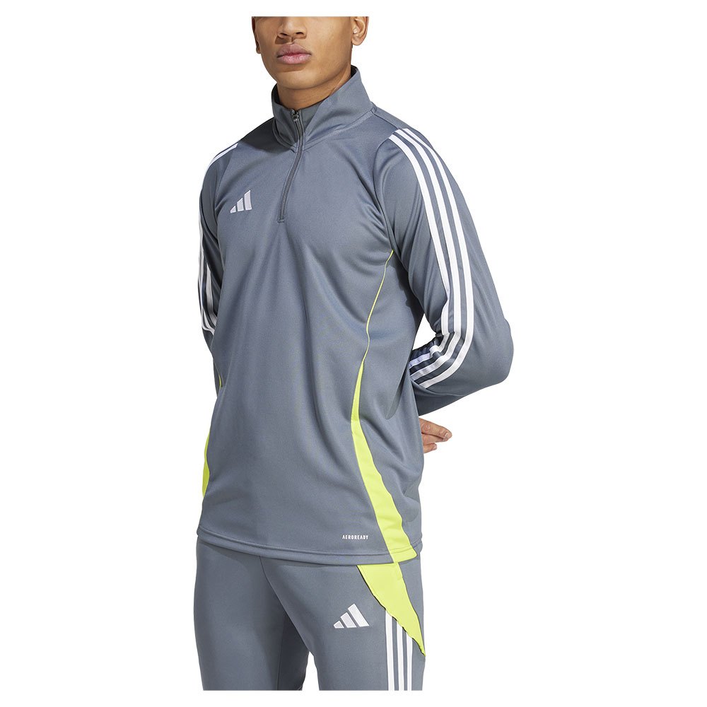 Adidas Tiro24 Half Zip Sweatshirt Grau L / Regular Mann von Adidas