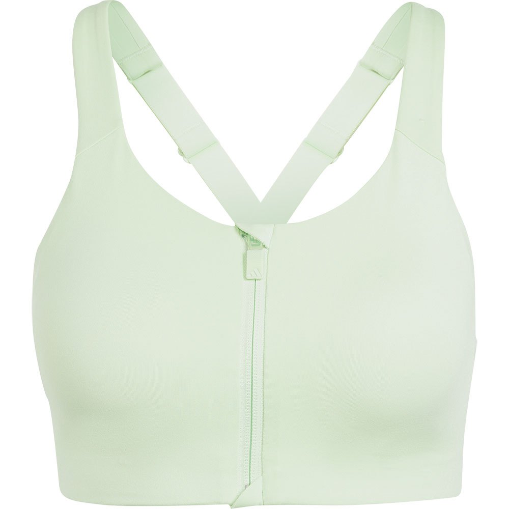 Adidas Tlrd Impact Luxe Zip Sports Bra High Support Grün 80 / A Frau von Adidas