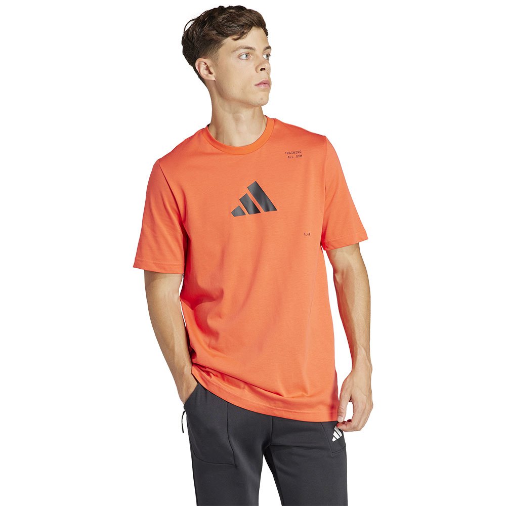 Adidas Tr Cat G Short Sleeve T-shirt Orange M Mann von Adidas