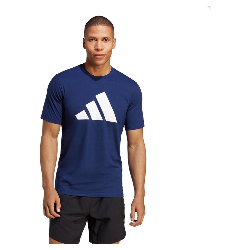 Adidas Tr-es Fr Logo Short Sleeve T-shirt Blau L / Regular Mann von Adidas