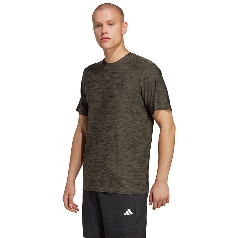 Adidas Tr-es Stretch Short Sleeve T-shirt Grün S / Regular Mann von Adidas