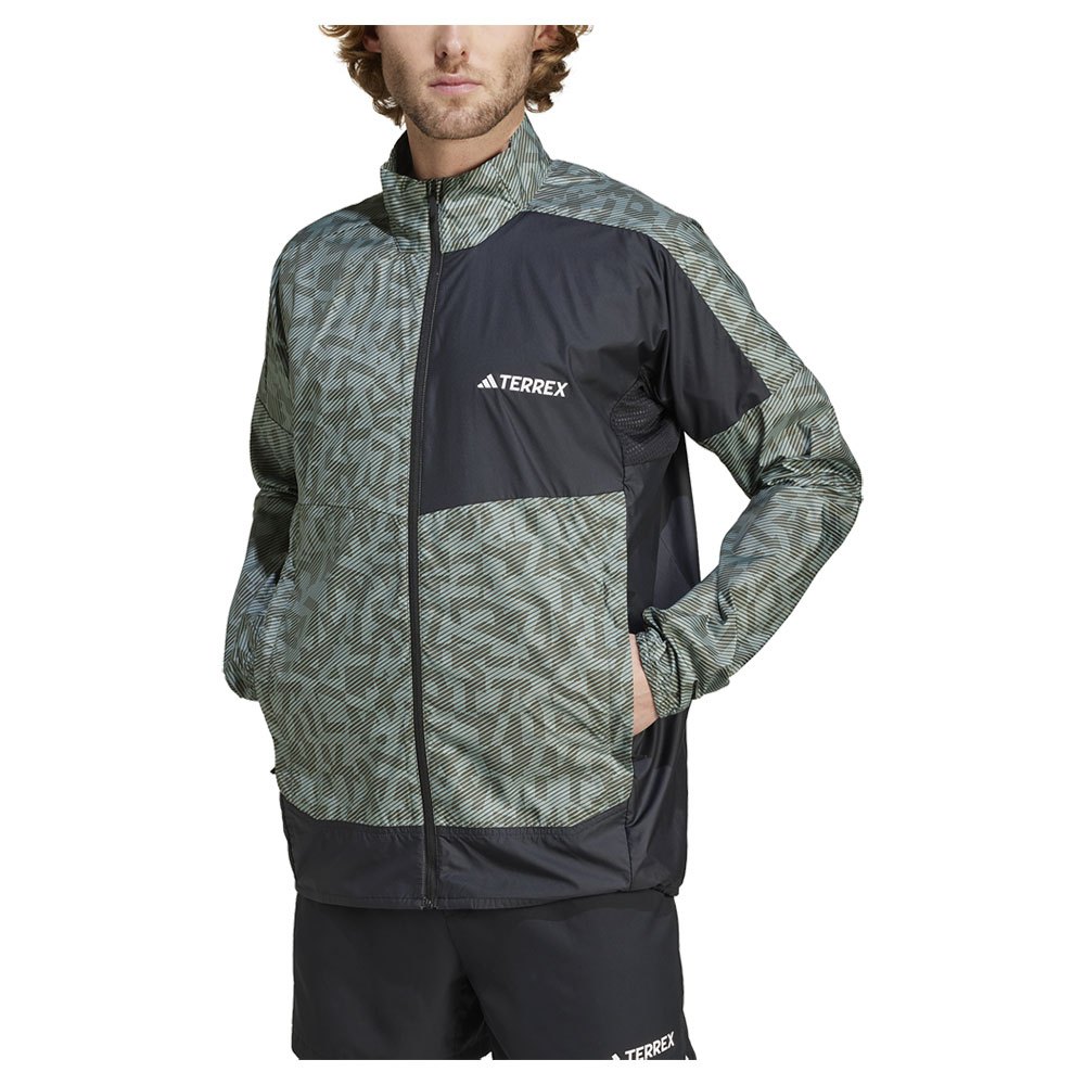 Adidas Trail Wind Jacket Beige,Grün,Silber XL Mann Adidas Trail Wind Jacket Beige,Grün,Silber XL Mann von Adidas